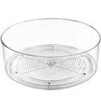 Refrigerator Lazy Susan, Round Clear Turntable Organizer, Plastic 360 Degree Rotating Lazy Susan for Fridge, Food Storage Container for Kitchen,1pcs - size: 1 Pack