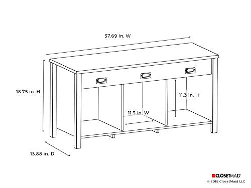 ClosetMaid 16051 Premium 3-Cube Bench, Dark Chestnut - color: Dark Chestnut, size: 3-Cube Bench