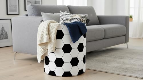 19.7" Laundry Basket,Kids Dirty Clothes Hamper,Waterproof Toys Storage Bin,Room Decor,Gift Baskets,Baby Nursery Hamper(Hexagon) - color: Line Hexagon