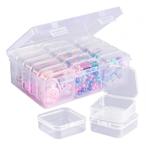 Plastic 15-Grid Storage Box Organizer for Jewelry, Beads, Crafts, Fishing Tackle, Small Parts