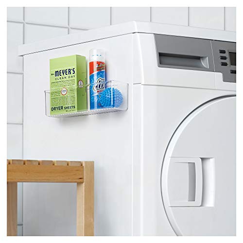 iDesign AFFIXX Plastic Wall Mount Organizer for Kitchen, Bathroom, Office, Bedroom, Garage, Craft Room, 3" x 11" x 3.25", Clear - style: Pack of 1
