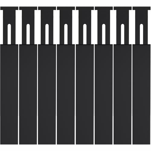 Bamboo Drawer Dividers,17-22" Adjustable Kitchen Drawer Organizer for Clothes,8 Pack Expandable Drawer Organization Separators for Bedroom,Bathroom,Dresser and Office,Black - color: Black-8Pack, size: 17-22 IN