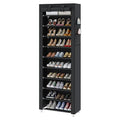 UDEAR 10-Tier Free Standing Shoe Rack Sturdy Shoe Rack Organizer for Closet Entryway Stackable Shoe Shelf with Dustproof Cover,Black - color: Black