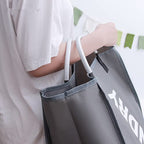 Laundry Basket, Durable Handles for Easy Carry, Collapsible Cloth Baskets, Hampers for College Dorms, Foldable Fabric Hamper Bags (Dark-Gray) - color: Dark-Gray