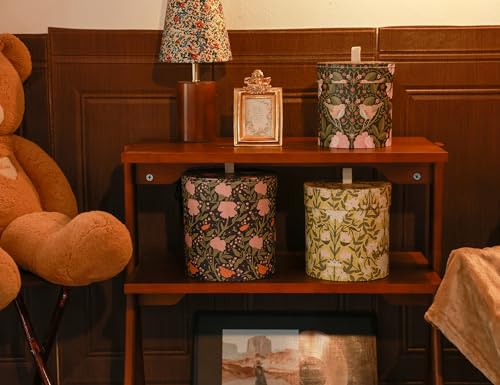 3-Piece Decorative Storage Boxes with Lids, wool storage, toy bin, Cardboard Keepsake Box Set, Butterfly and Bird Design, Shelf Decor, Home Decor, Modern Decoration Organizer, Toy Bin - color: Floral