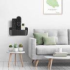 suptek Remote Control Holder Wall Mount，Hole-Free TV Remote Holder for 3 or 4 Remotes, Black, Quantity 2，S4B2 - color: Black-2 Pack