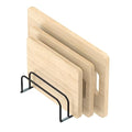 KORRTFID Cutting Board Storage Rack, Compact Cutting Board Organizer, Chopping Board Storage Stand Rack, Bakeware & Cookie Pan Sheets Organizer (1.0 Inch Width Slots) - size: 1.0 Inch Width Slots