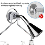 TreeLen Shower Caddy Hanging over Shower Head Shower Hanger Organizer with 10 hooks Bathroom Storage Shelf-Chrome - color: D-Stainless Steel