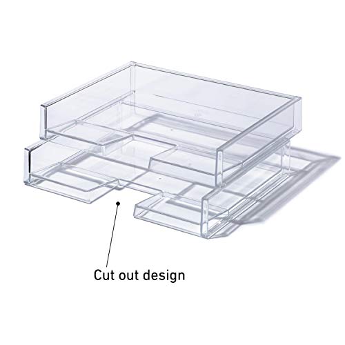 Like-it │MX-9202 │Landscape File Tray │Stackable File Tray │13.27" × 10.16" × 2.44" | Clear │