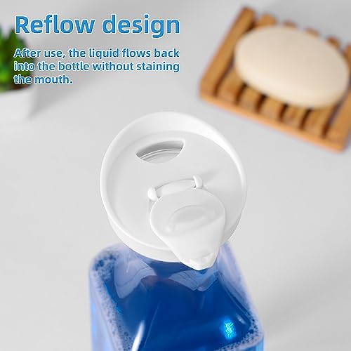 Laundry Detergent Dispenser,54oz Fabric Softener Dispenser,Plastic Liquid Laundry Detergent Container,Laundry Detergent Organizer for Laundry Room Organization with 4 Labels,White - color: White