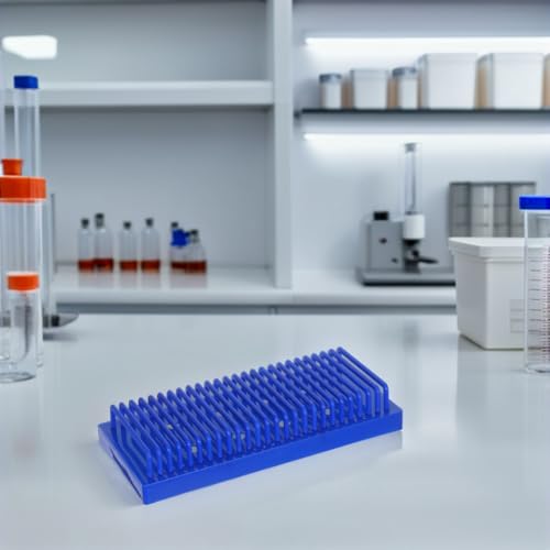 Hemobllo Microscope Slide Holder Plastic Rack for Laboratory Sample Storage with Multi-Layer Design Quick Drying Slide Drying Stand Drainage Shelf