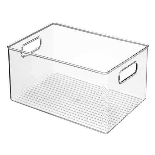 iDesign Recycled Plastic Pantry Storage Bin – Linus Collection - Clear - style: Pack of 1