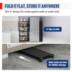 WORKPRO 5-Tier Folding Shelf, No-Assembly Metal Storage Rack with Wheels, 750 lbs Capacity (with Leveling Feet), Collapsible Shelving Unit for Kitchen, Pantry, Bathroom & Closet Organization - size: 5-Tier