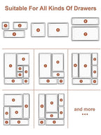 SMARTAKE 20-Piece Drawer Organizer with Non-Slip Silicone Pads, 7-Size Desk Drawer Organizer Trays Storage Tray for Makeup, Jewelries, Utensils in Bedroom Dresser, Office and Kitchen (Clear) - size: 20 PCS
