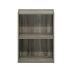 Furinno Luder Bookcase / Book / Storage, French Oak - color: French Oak, size: 2-Tier, 9 x 16 x 21