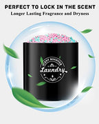 Laundry Scent Booster Beads Dispenser Container for Laundry Room Organization. Laundry Containers for Organizing with Lid. Metal Farmhouse Laundry Room Decor. Laundry Dispenser for Detergent (Black)