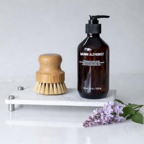 Premium White Squared Sink Caddy - Water-Absorbing Diatomaceous Earth Tray for Sink with, Elevated Stainless Steel Feet, Non-Toxic, Fast-Drying, Kitchen or Bathroom (Driftwood) - color: Driftwood