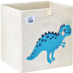 CLCROBD Foldable Animal Cube Storage Bins Fabric Toy Box/Chest/Organizer for Toddler/Kids Nursery, Playroom, 13 inch (Dino T-Rex) - color: Dino T-Rex