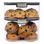 Progressive ProKeeper International Airtight Food Storage Container with Terracotta Disk for Freshness, Stackable & Dishwasher Safe, Ideal for Cookies, Baked Goods, & More, 5 Quart, 3-Piece - size: 3-Piece, style: 5-Quart Prokeeper