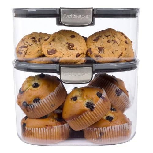 Progressive ProKeeper International Airtight Food Storage Container with Terracotta Disk for Freshness, Stackable & Dishwasher Safe, Ideal for Cookies, Baked Goods, & More, 5 Quart - size: 1-Piece, style: 5-Quart Prokeeper