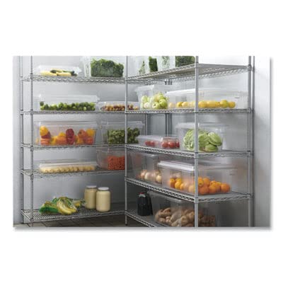 Rubbermaid Commercial Products Food Storage Box/Tote, 5 Gallon, Clear, for Restaurant/Kitchen/Cafeteria - color: Clear, size: 5 Gal, style: Container