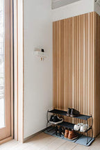 Umbra Estique Entryway Organizer, Great for Storing Keys, Small Accessories, Mail, Wallets and More, Small, White/Natural - size: Small