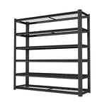 6T 62" W x 24" D x 84" H Garage Shelving Heavy Duty Metal Shelving 4200LBS Storage Shelves Adjustable Metal Shelves for Storage Industrial Garage Shelves for Warehouse Basement - size: 6T 84*62*24