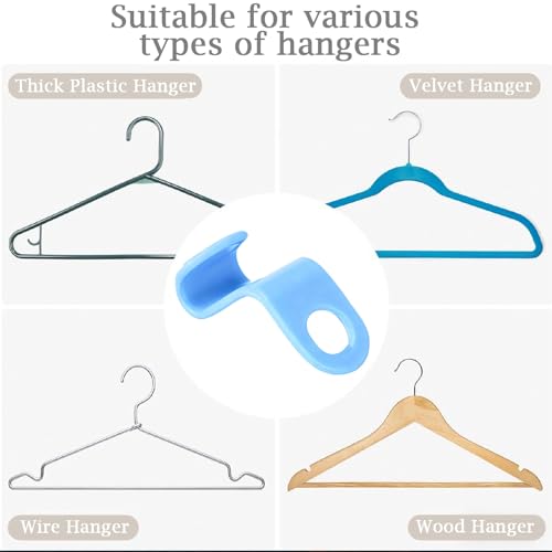 200 Pcs Hanger Hooks,Clothes Hanger Connector Hooks,Space Saving Hanger Hooks,Plastic Connectors Hooks for Clothes,Cascading Hanger Extenders for Closet Organizers,5 Colors