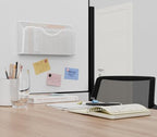 JANE EYRE Magnetic File Holder - 3PCS Paper File Mail Organizer No Drilling Magazine Paper Document Organizer for Cabinets Office Whiteboard - color: White