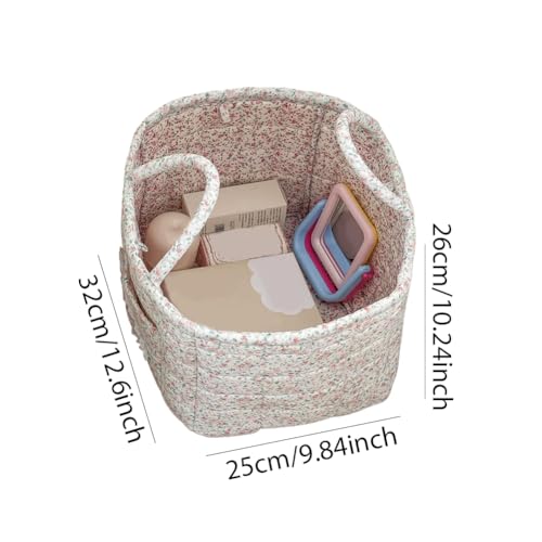 Floral Fabric Storage Basket Car Interior Storage Basket Underwear Sundries Laundry Baskets Supplies Home Organizer Bag (style 3) - color: style 3
