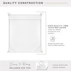 MCS 23x26 White Medicine Cabinet Organizer, Wall Mounted Bathroom Cabinet for Over-The-Toilet Storage, Bathroom Furniture & Restroom Organizer - size: 23x26 2-Door