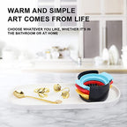 Ceramic Sink Tray, Bathroom Counter Tray, Bathtub, Cosmetics Dish, Candle, Perfume Shampoo Liquid Soap Simple Style Design Suit for Bathroom and Kitchen (White) - color: White