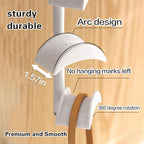 Purse Organizer Purse Organizer for Closet Purse Hanger-360 °Rotation,Curved Design, No Fear of Deformation of The Bag Strap，Premium and Smooth Purse Hook (White 1 Piece) - size: White 1 piece