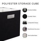 DII Poly-Cube Storage Collection Hard Sided, Collapsible Solid, Large, Nautical Blue - color: Blue, size: Large Square, 13x13x13"