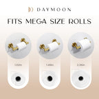 Day Moon™ - Toilet Paper Holder - Modern Roll Holder for Bathroom - 1 Pack - Wall Mount - Classic, Gold - color: Gold, size: Classic 1 Pack