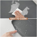 BALEINE 34''×22'' Under Sink Mat, Waterproof Food Grade Silicone Undersink Mat, Cabinet Shelf Drip Tray, Under Sink Liner for Kitchen, Bathroom (Charcoal) - color: Charcoal