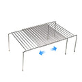 Tomorotec Space-Saving Stainless Steel Storage Rack, 12.8-22.8 in, Silver, Easy to Install, Versatile Design - color: Silver-1Pcs