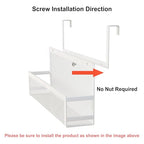 Hanging Kitchen Baskets Fine Mesh Wire Storage Basket Over Cabinet Door Organizer No Drilling Required for Kitchen Bathroom Office, Small, 2 Pack. - size: 2 Smalls