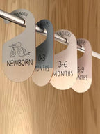 8 Pack Double-Sided Wardrobe Dividers - Neutral Closet Organizer for Clothing Size Separation & Storage Solution