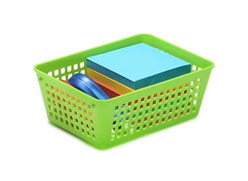 YBM HOME 3-Pack Plastic Storage Baskets Bins for Home Junk Drawer, Shelves, and Office Organization, Functional Trays/Containers Great for Kitchen Pantry, Cabinets, Bedrooms, and Bathrooms, Clear - color: Clear, size: 3