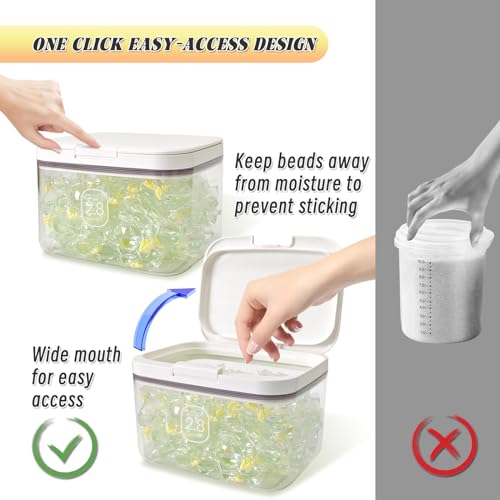 Laundry Pod Holder with Lid - Sealed Automatic Pop-Up Dispenser, 94oz/115 Pod Capacity, ABS/PP Durable Container for Laundry Room Organization, Multi-Purpose for Detergent Powder/Dryer Sheets - color: 2.8L