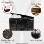 BAG-THAT! 10 - Pack Heavy Duty Large Moving Bag with Strong Zipper and Comfortable Handles Durable & Sturdy Large Storage Bags Totes Bins Packing Moving Boxes College Supplies for Packing - size: 10 Pack
