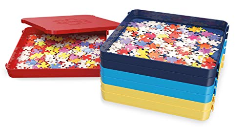 Buffalo Games - Puzzle Sorting Trays - 7 Count (Pack of 2) - style: Puzzle Sorting Trays