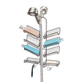 iDesign Verona Metal Hanging Bathroom Caddy for Handheld Shower Hose, Extra Space for Shampoo, Conditioner, Soap, Razors, Loofahs, Towels, 25" x 14" x 4", Bronze - color: Bronze