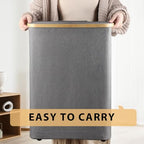 Odonata Large Toilet Paper Storage Basket with Lid, Slim Toilet Paper Organizer, Hold up to 20 Regular Rolls or 15 Mega Rolls. (Grey, 49L) - color: Grey