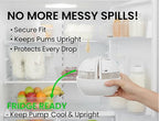 Breast Pump Holder for Momcozy M5/M5 Lite, Keeps Pumps Upright, Compact Storage Solution, Hands-Free Design for Busy Moms