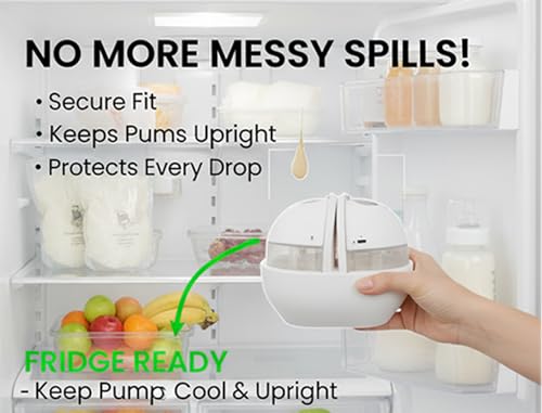 Breast Pump Holder for Momcozy M5/M5 Lite, Keeps Pumps Upright, Compact Storage Solution, Hands-Free Design for Busy Moms