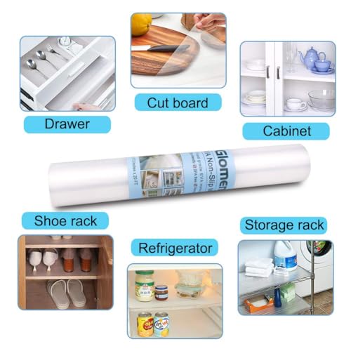Drawer Liners for Kitchen, Shelf Liners, Washable Oil-Proof Cabinet Liner for Refrigerator, Cabinet, Drawer, Storage, Shelves, Non-Slip Shelf Liner (17.5 Inches x 20 FT x 2 Rolls)… - size: 17.5 Inches x 20 FT x 2 Rolls