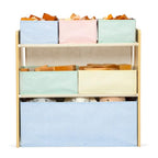 Delta Children - GapKids 6 Bin Toy Organizer - Greenguard Gold Certified, Pastel - color: Pastel