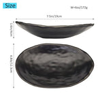 Black Ring Dish,Jewelry Tray Key Dish Tray Organizer,Dresser Decor entryway Key Bowl,Catch All Bowl Decorative Trinket Dish Housewarming Gift 7.4inch